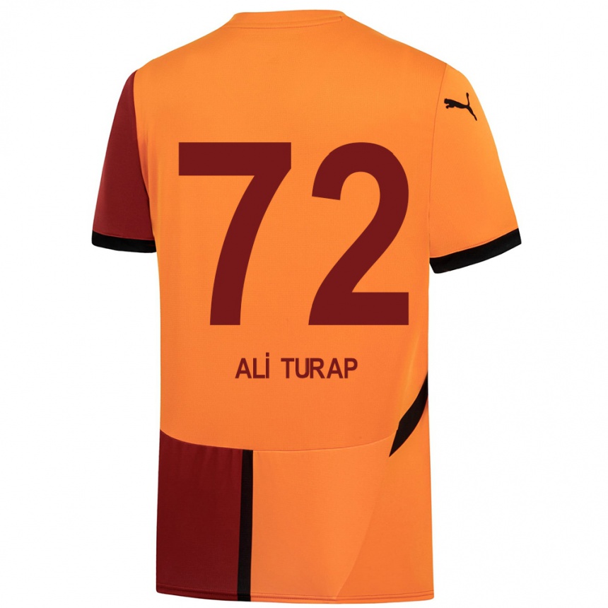 Vyrai Ali Turap Bülbül #72 Geltona Raudona Namų Marškinėliai 2024/25 T-Shirt