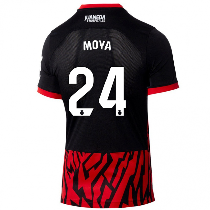 Vyrai Pablo Moyá #24 Juoda Raudona Namų Marškinėliai 2024/25 T-Shirt