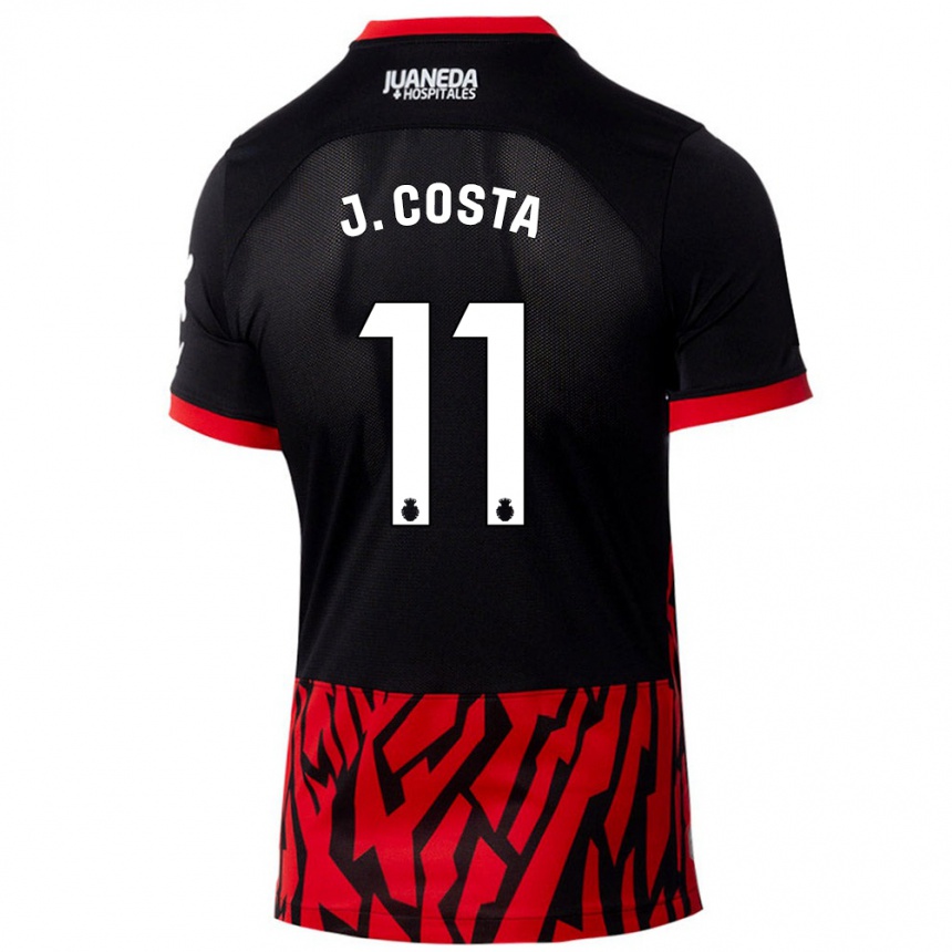 Vyrai Jaume Costa #11 Juoda Raudona Namų Marškinėliai 2024/25 T-Shirt