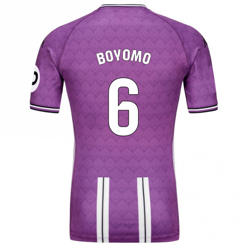 Vyrai Enzo Boyomo #6 Violetinė Balta Namų Marškinėliai 2024/25 T-Shirt