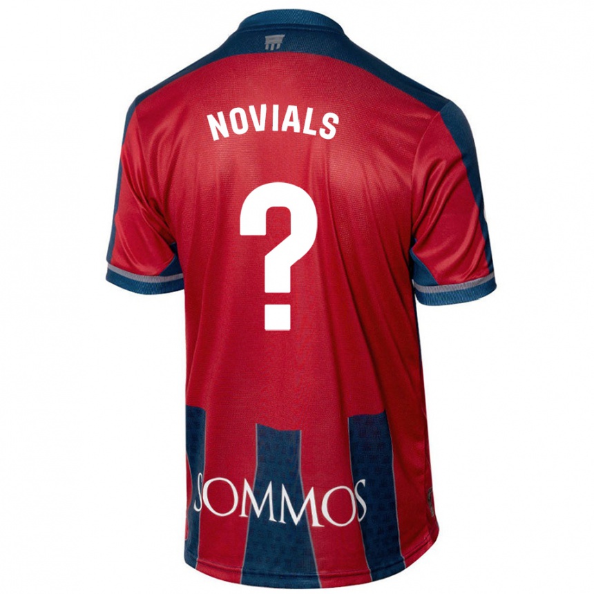 Vyrai Álvaro Novials #0 Raudona Mėlyna Namų Marškinėliai 2024/25 T-Shirt