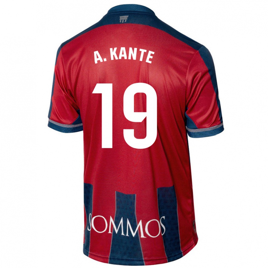 Vyrai Abou Kanté #19 Raudona Mėlyna Namų Marškinėliai 2024/25 T-Shirt