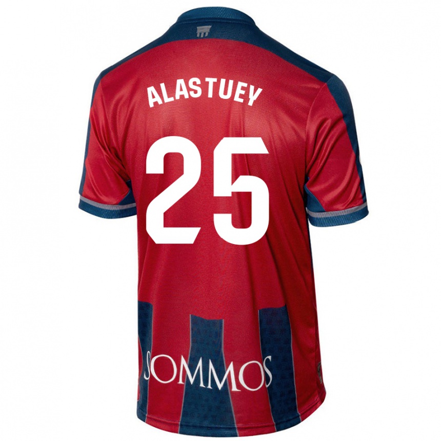 Vyrai Martina Alastuey #25 Raudona Mėlyna Namų Marškinėliai 2024/25 T-Shirt