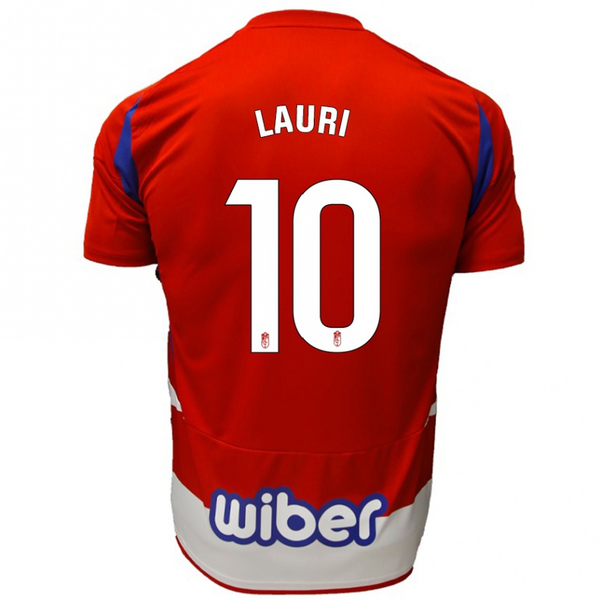 Vyrai Lauri #10 Raudona Balta Mėlyna Namų Marškinėliai 2024/25 T-Shirt