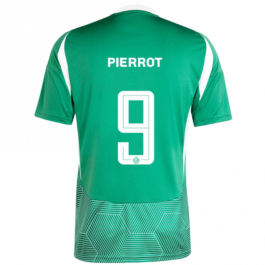 Vyrai Frantzdy Pierrot #9 Žalia Balta Namų Marškinėliai 2024/25 T-Shirt