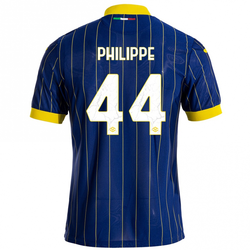 Vyrai Mathis Philippe #44 Mėlyna Geltona Namų Marškinėliai 2024/25 T-Shirt