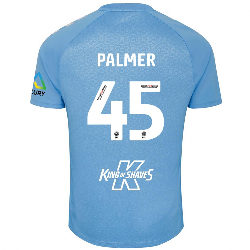 Vyrai Kasey Palmer #45 Mėlyna Balta Namų Marškinėliai 2024/25 T-Shirt