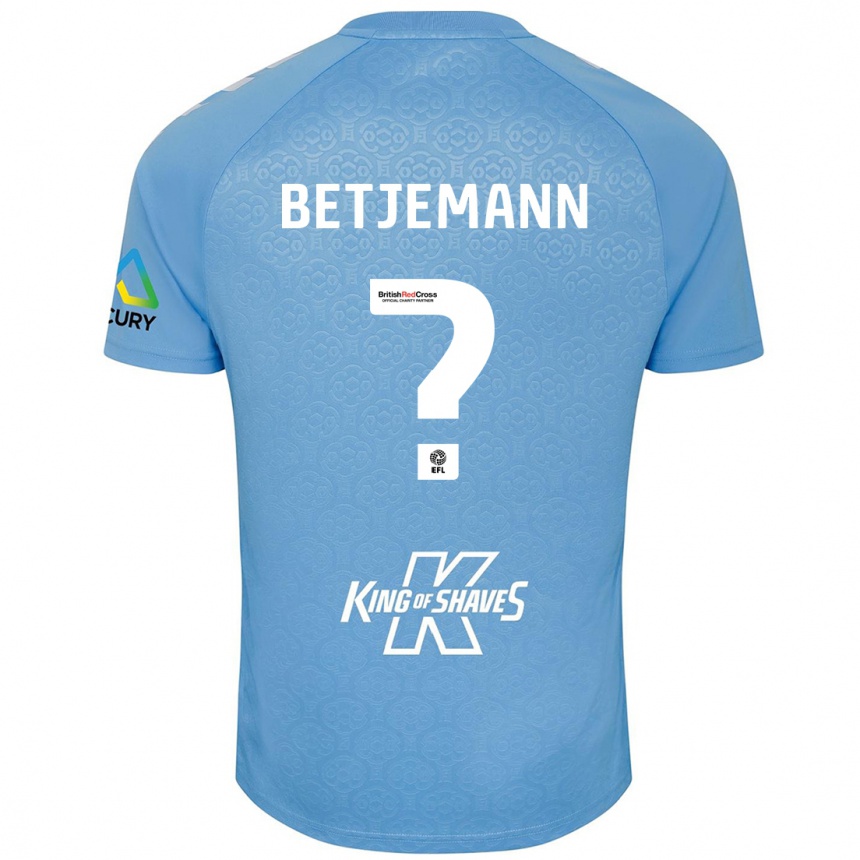 Vyrai Elliot Betjemann #0 Mėlyna Balta Namų Marškinėliai 2024/25 T-Shirt