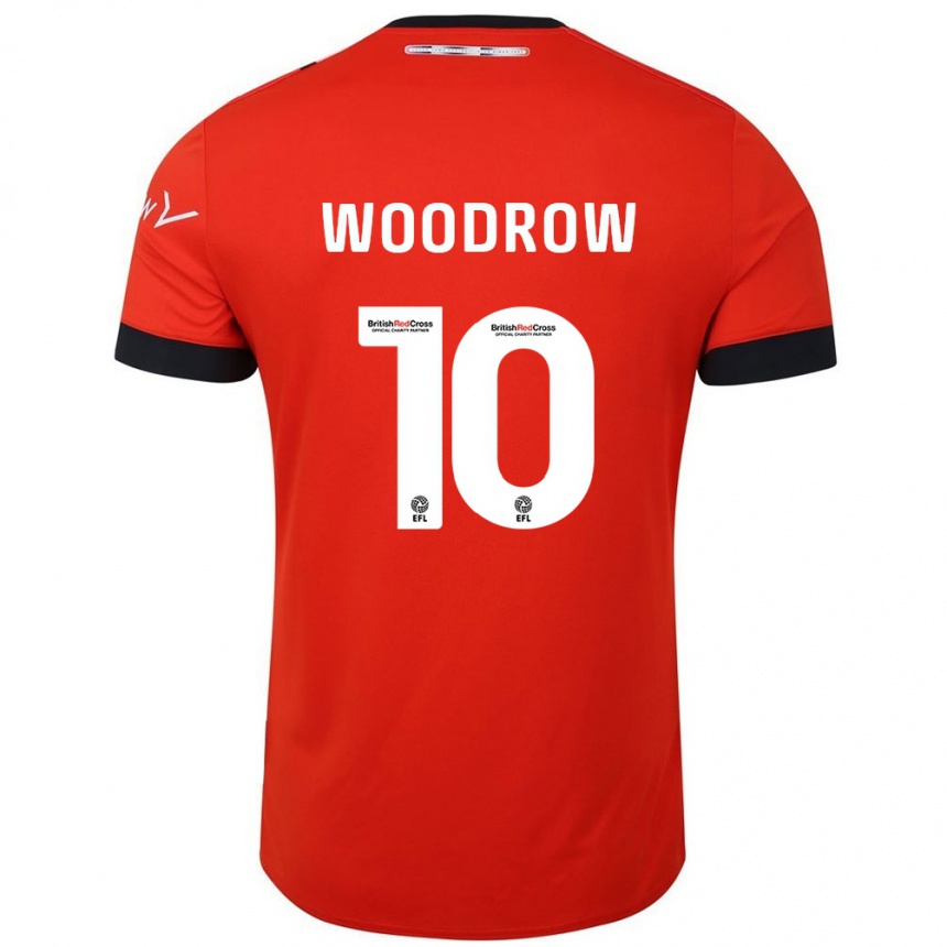 Vyrai Cauley Woodrow #10 Oranžinė Juoda Namų Marškinėliai 2024/25 T-Shirt