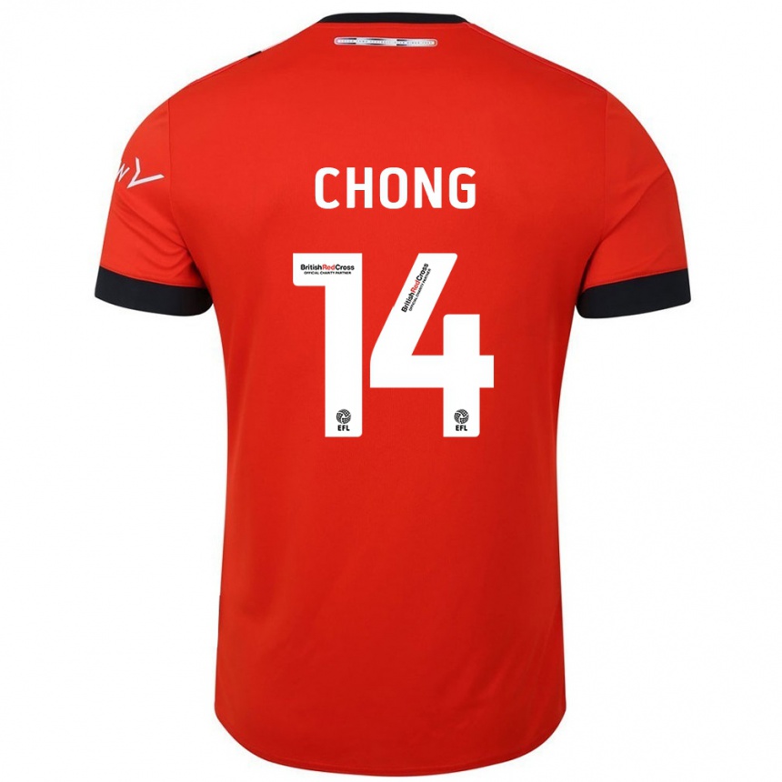 Vyrai Tahith Chong #14 Oranžinė Juoda Namų Marškinėliai 2024/25 T-Shirt