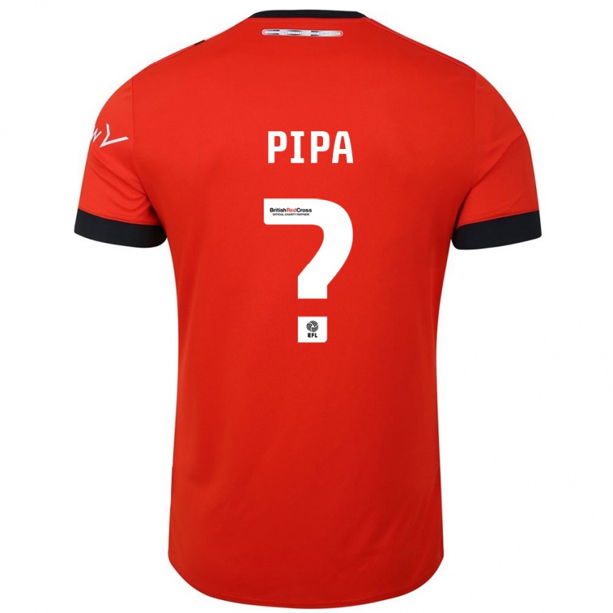 Vyrai Oliver Pipa #0 Oranžinė Juoda Namų Marškinėliai 2024/25 T-Shirt