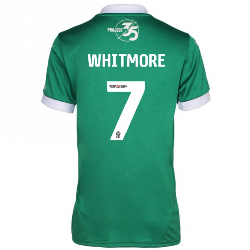 Vyrai Charlotte Whitmore #7 Žalia Balta Namų Marškinėliai 2024/25 T-Shirt