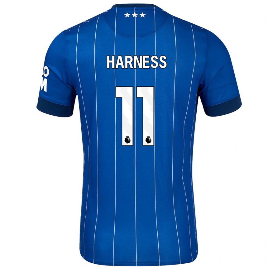 Vyrai Marcus Harness #11 Tamsiai Mėlyna Namų Marškinėliai 2024/25 T-Shirt