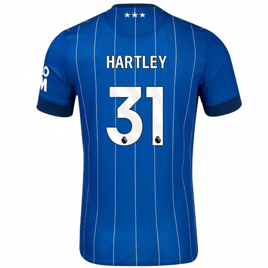 Vyrai Laura Hartley #31 Tamsiai Mėlyna Namų Marškinėliai 2024/25 T-Shirt