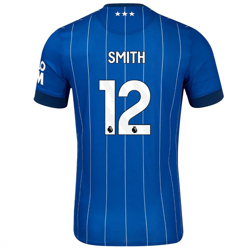 Vyrai Olivia Smith #12 Tamsiai Mėlyna Namų Marškinėliai 2024/25 T-Shirt