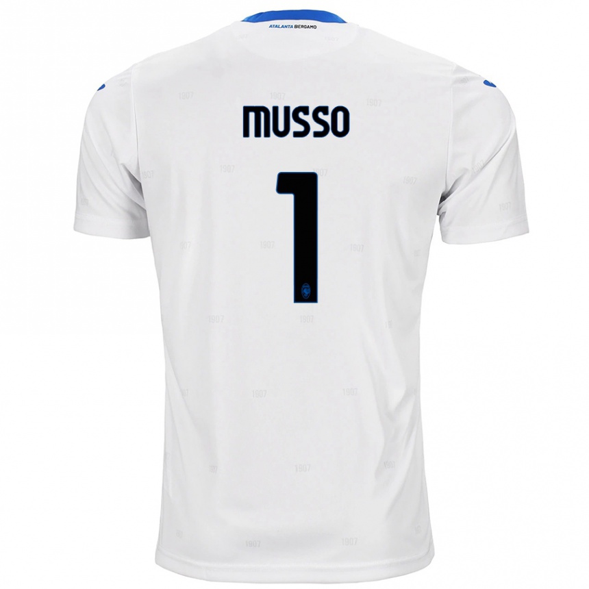 Vyrai Juan Musso #1 Baltas Išvykos Marškinėliai 2024/25 T-Shirt