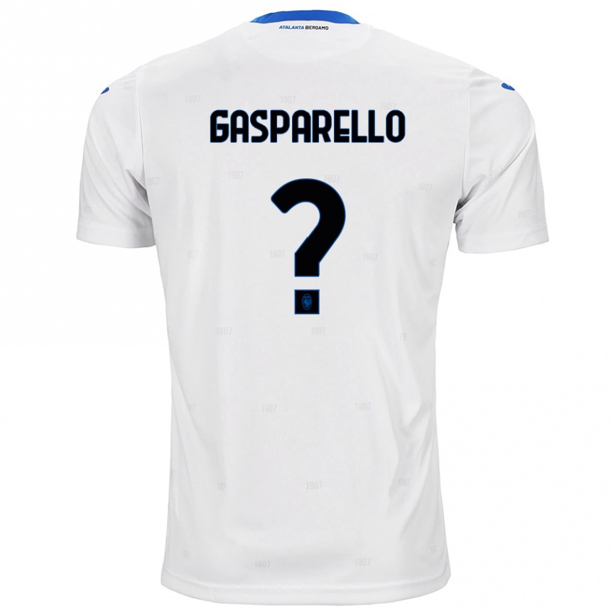 Vyrai Francesco Gasparello #0 Baltas Išvykos Marškinėliai 2024/25 T-Shirt