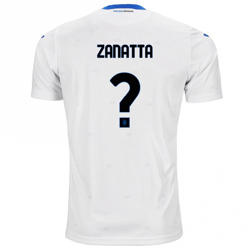 Vyrai Giovanni Zanatta #0 Baltas Išvykos Marškinėliai 2024/25 T-Shirt