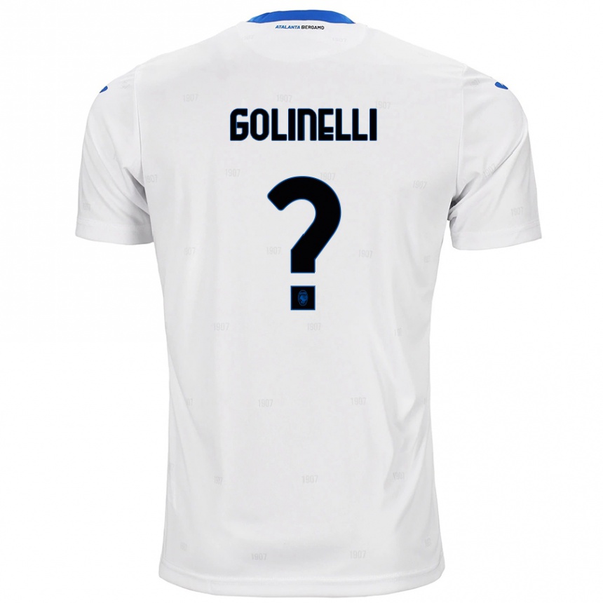 Vyrai Martino Golinelli #0 Baltas Išvykos Marškinėliai 2024/25 T-Shirt