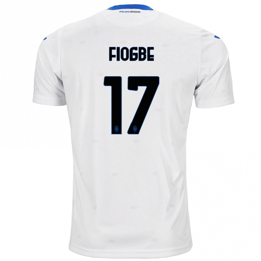 Vyrai Candas Fiogbe #17 Baltas Išvykos Marškinėliai 2024/25 T-Shirt