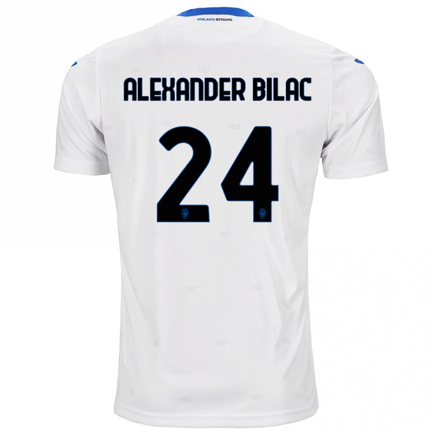 Vyrai Max Alexander Bilac #24 Baltas Išvykos Marškinėliai 2024/25 T-Shirt