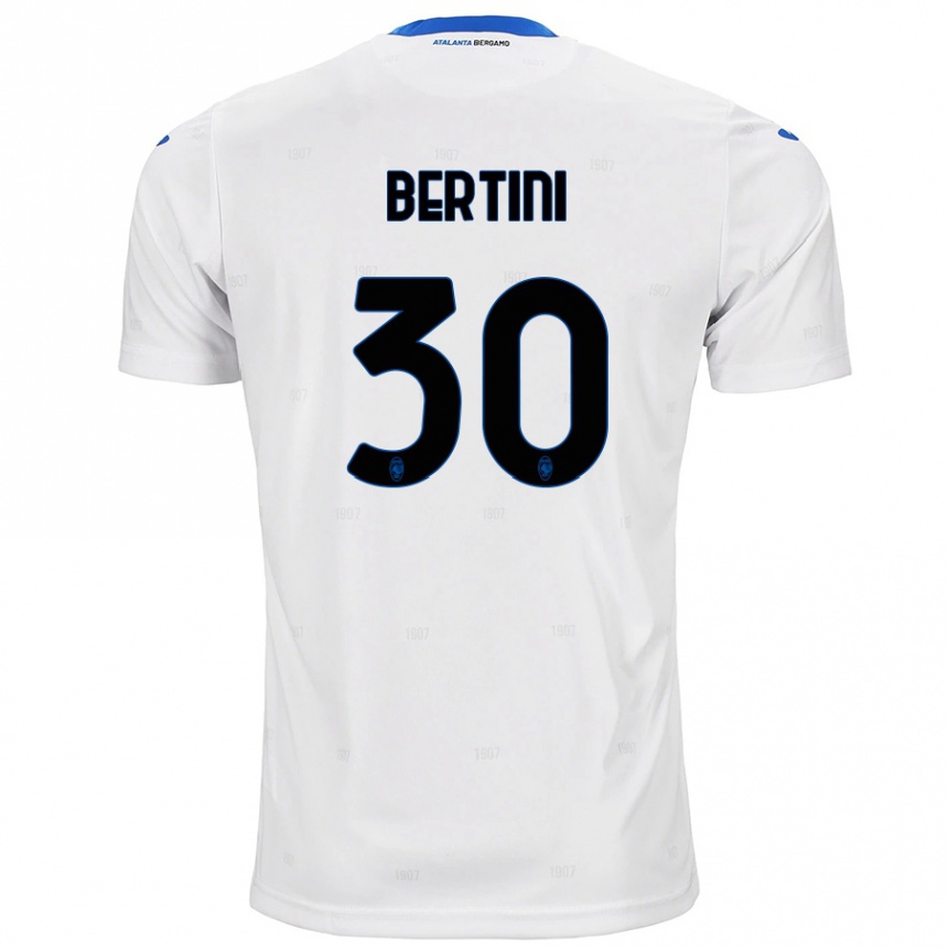 Vyrai Tommaso Bertini #30 Baltas Išvykos Marškinėliai 2024/25 T-Shirt