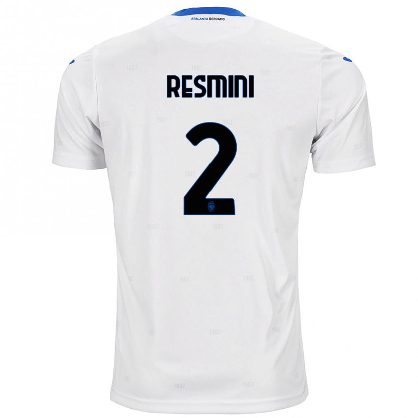 Vyrai Martina Resmini #2 Baltas Išvykos Marškinėliai 2024/25 T-Shirt