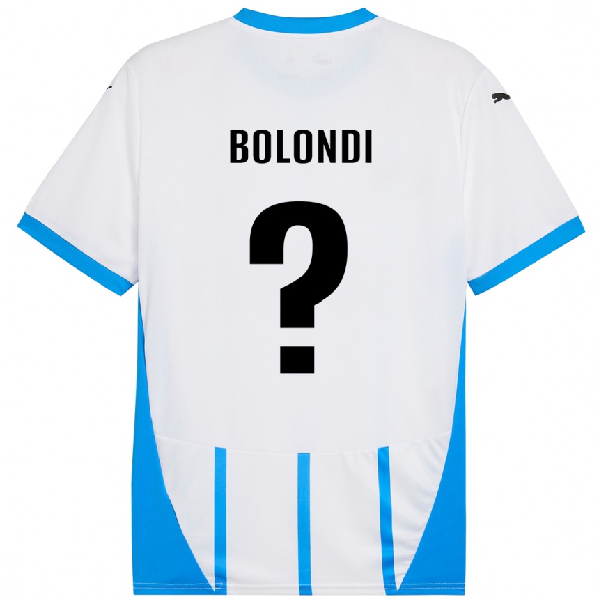 Vyrai Francesco Bolondi #0 Balta Mėlyna Išvykos Marškinėliai 2024/25 T-Shirt