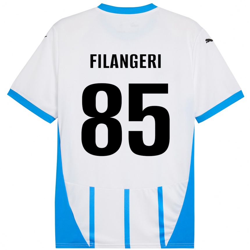 Vyrai Maria Luisa Filangeri #85 Balta Mėlyna Išvykos Marškinėliai 2024/25 T-Shirt