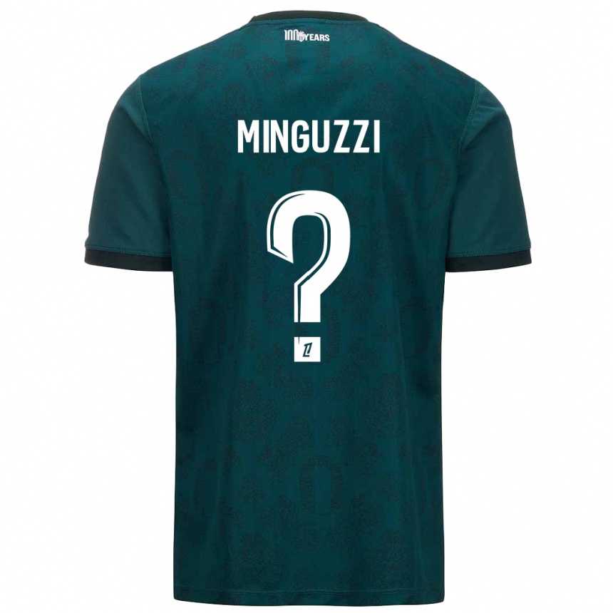 Vyrai Matteo Minguzzi #0 Tamsiai Žalia Išvykos Marškinėliai 2024/25 T-Shirt