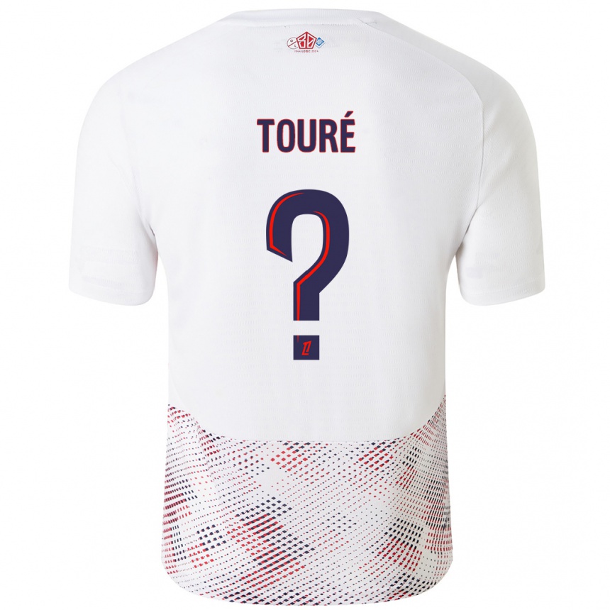 Vyrai Ousmane Touré #0 Balta Karališka Mėlyna Išvykos Marškinėliai 2024/25 T-Shirt