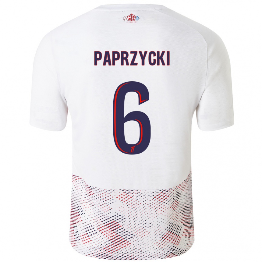 Vyrai Aurore Paprzycki #6 Balta Karališka Mėlyna Išvykos Marškinėliai 2024/25 T-Shirt