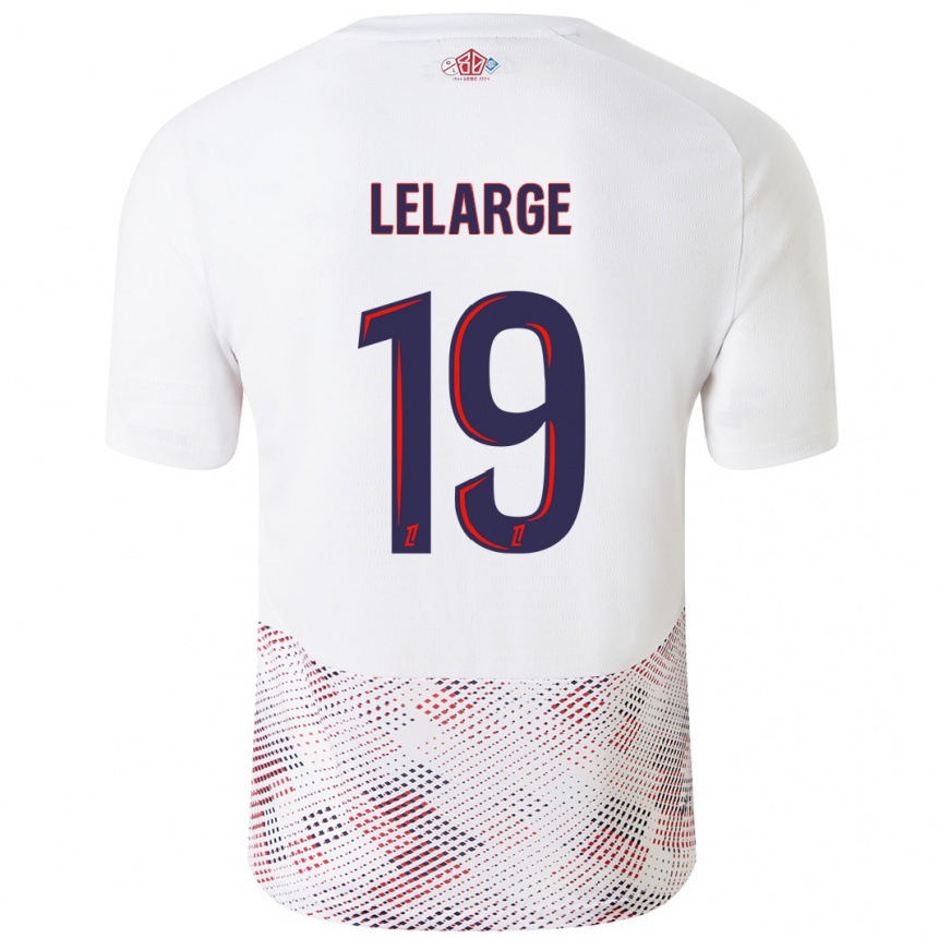 Vyrai Claire Lelarge #19 Balta Karališka Mėlyna Išvykos Marškinėliai 2024/25 T-Shirt