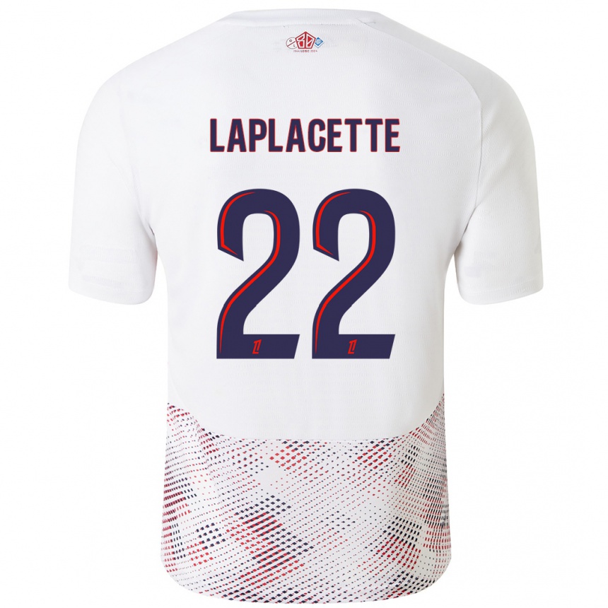 Vyrai Tess Laplacette #22 Balta Karališka Mėlyna Išvykos Marškinėliai 2024/25 T-Shirt