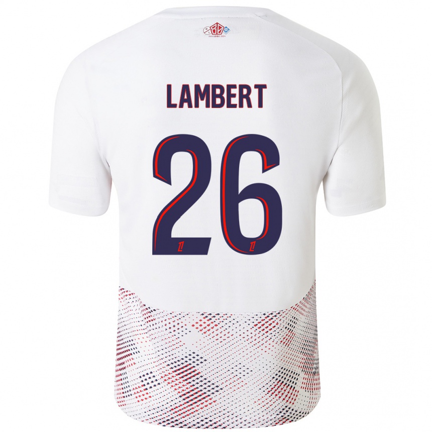 Vyrai Anaïs Lambert #26 Balta Karališka Mėlyna Išvykos Marškinėliai 2024/25 T-Shirt