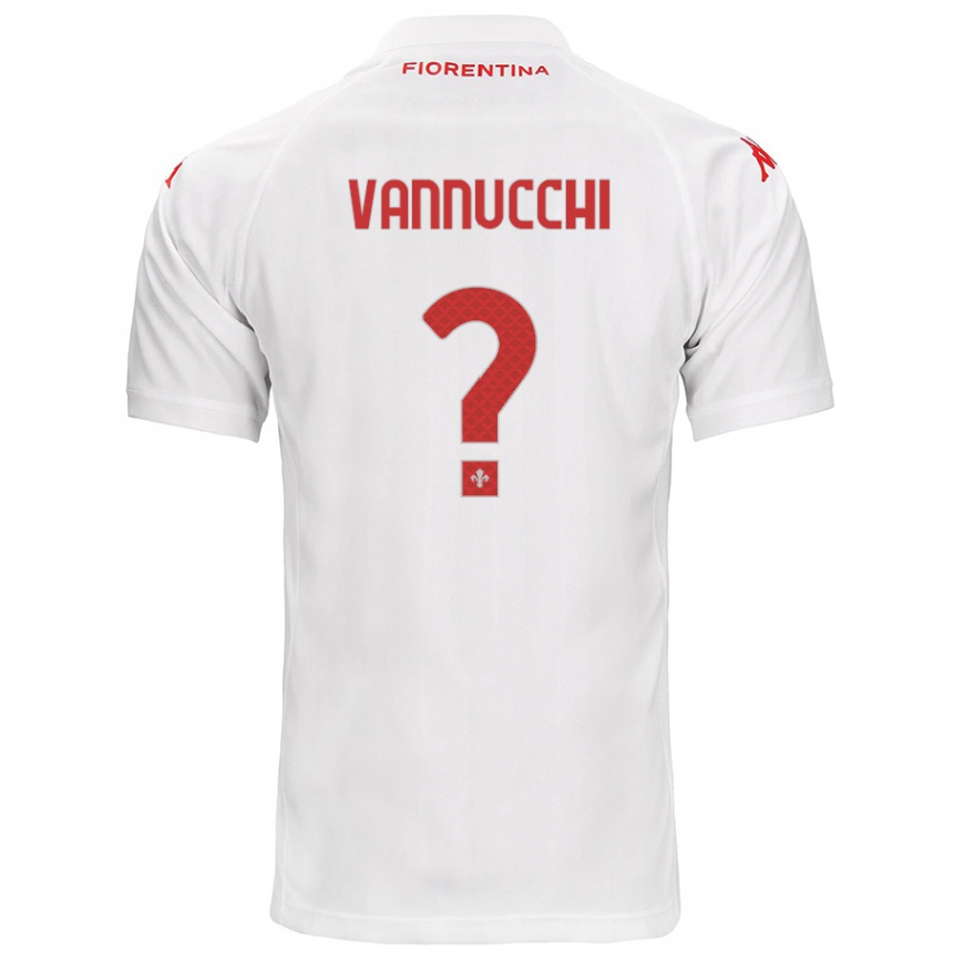 Vyrai Tommaso Vannucchi #0 Baltas Išvykos Marškinėliai 2024/25 T-Shirt