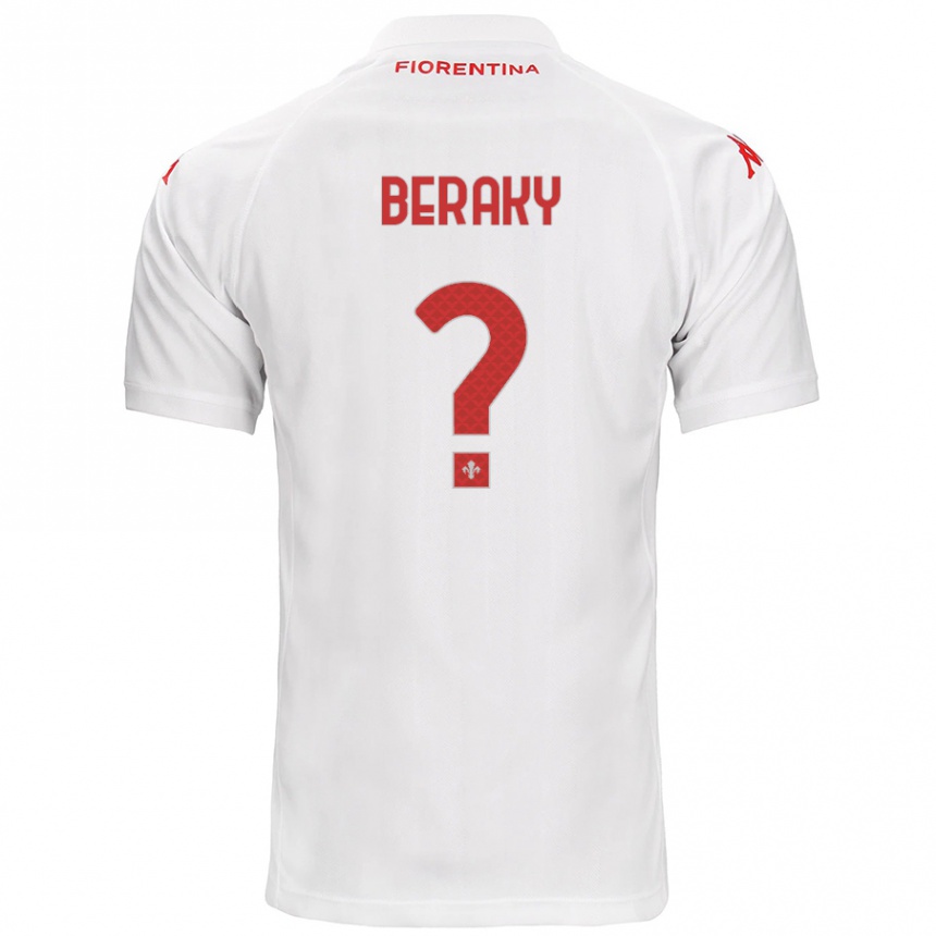 Vyrai Mussie Beraky #0 Baltas Išvykos Marškinėliai 2024/25 T-Shirt