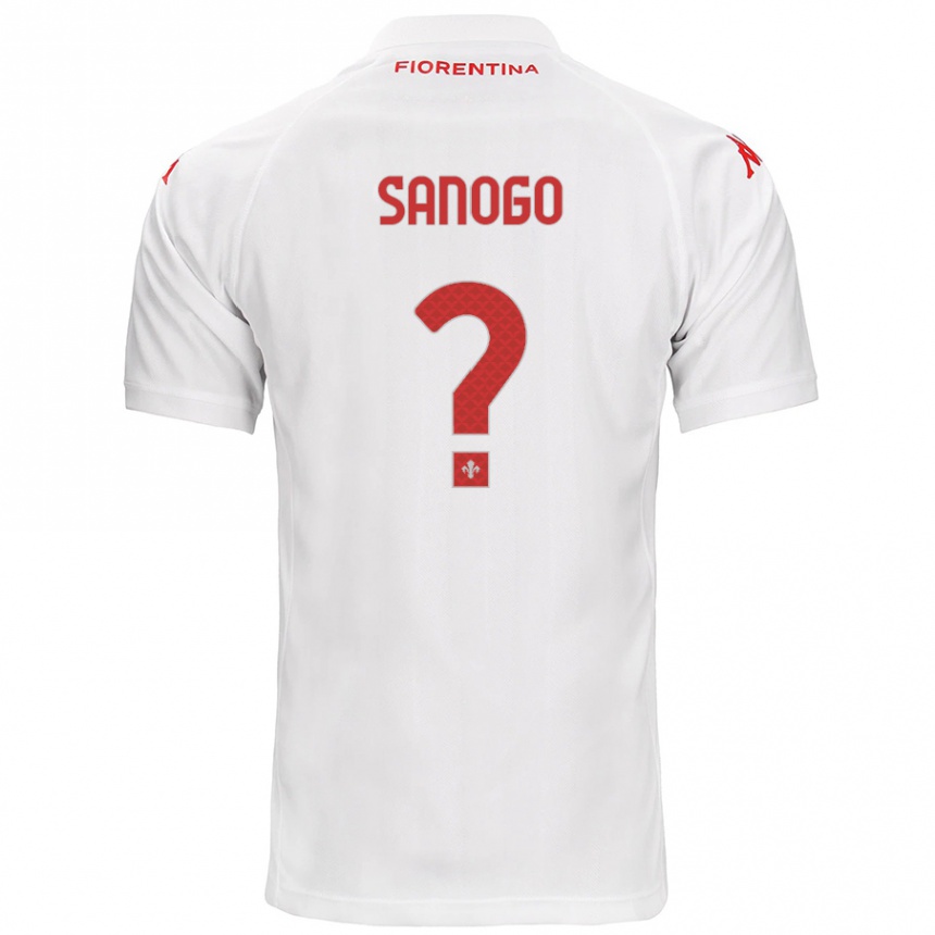 Vyrai Bassidy Sanogo #0 Baltas Išvykos Marškinėliai 2024/25 T-Shirt