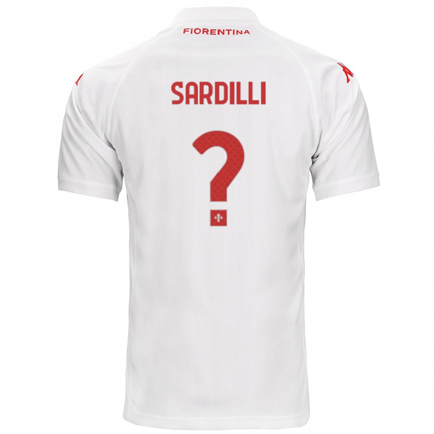 Vyrai Davide Sardilli #0 Baltas Išvykos Marškinėliai 2024/25 T-Shirt