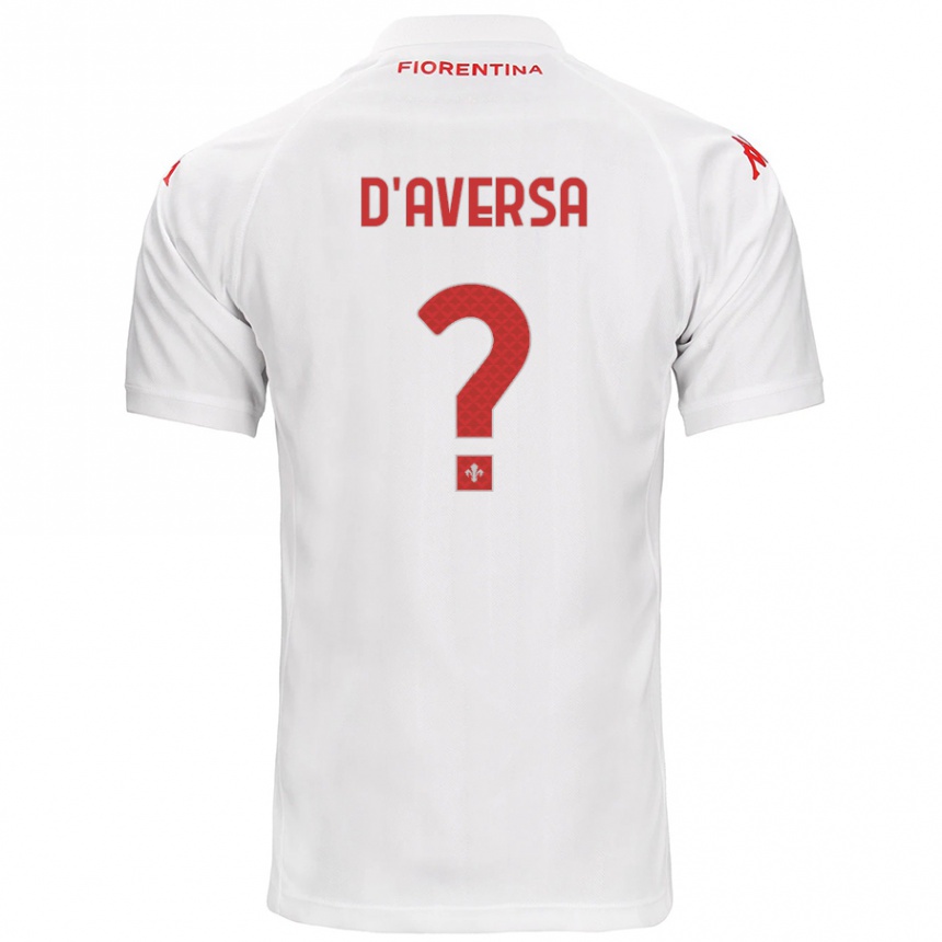 Vyrai Simone D'aversa #0 Baltas Išvykos Marškinėliai 2024/25 T-Shirt