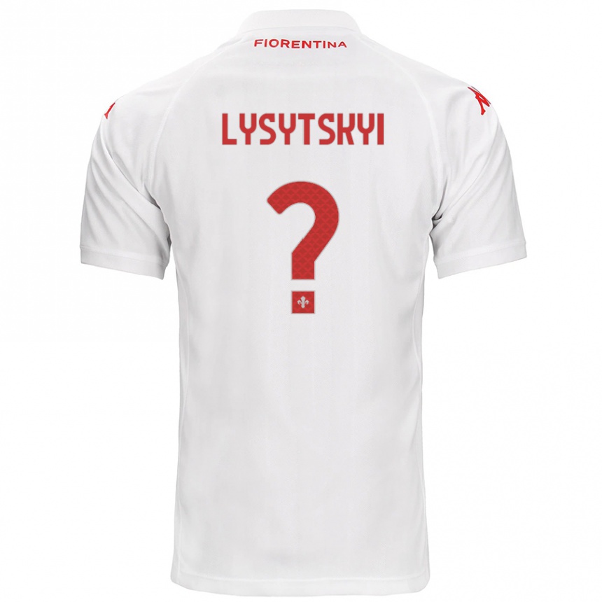 Vyrai Andriy Lysytskyi #0 Baltas Išvykos Marškinėliai 2024/25 T-Shirt