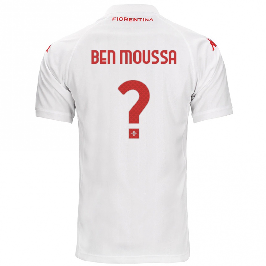 Vyrai Mehdi Ben Moussa #0 Baltas Išvykos Marškinėliai 2024/25 T-Shirt