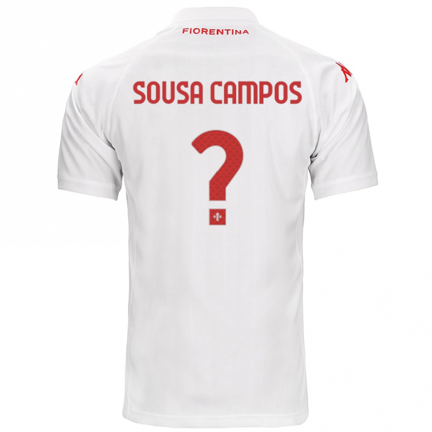 Vyrai Matteo Sousa Campos #0 Baltas Išvykos Marškinėliai 2024/25 T-Shirt