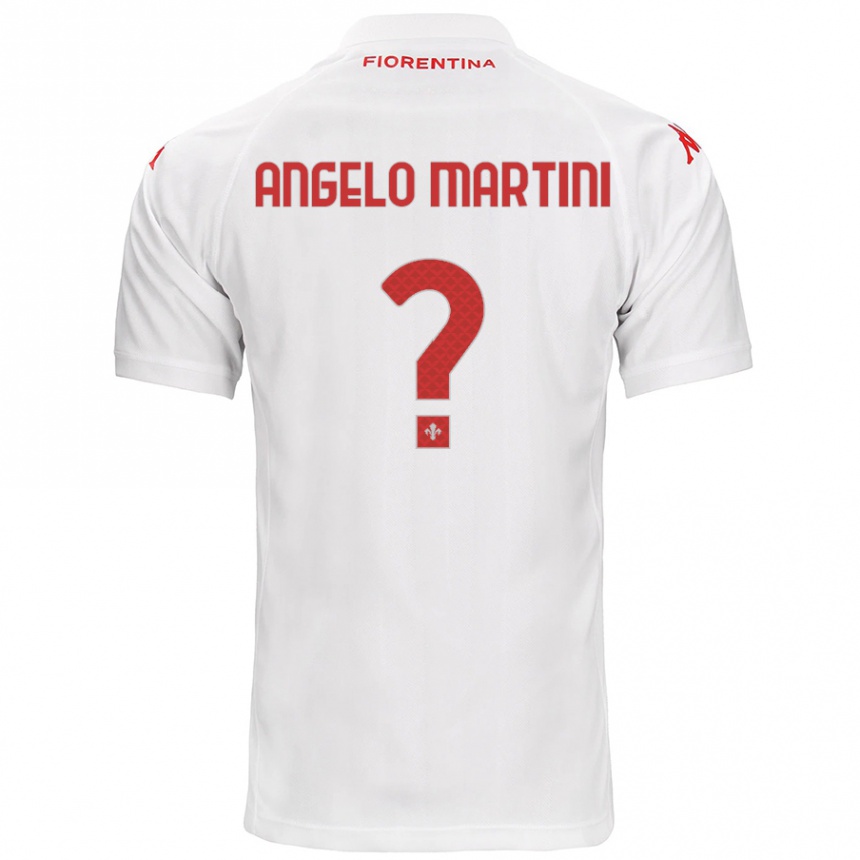 Vyrai Angelo Martini #0 Baltas Išvykos Marškinėliai 2024/25 T-Shirt