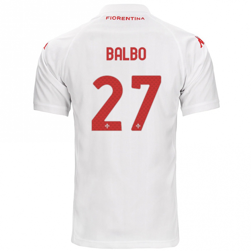 Vyrai Luis Balbo #27 Baltas Išvykos Marškinėliai 2024/25 T-Shirt