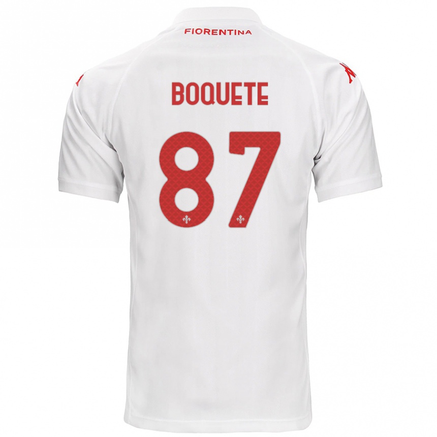 Vyrai Verónica Boquete #87 Baltas Išvykos Marškinėliai 2024/25 T-Shirt