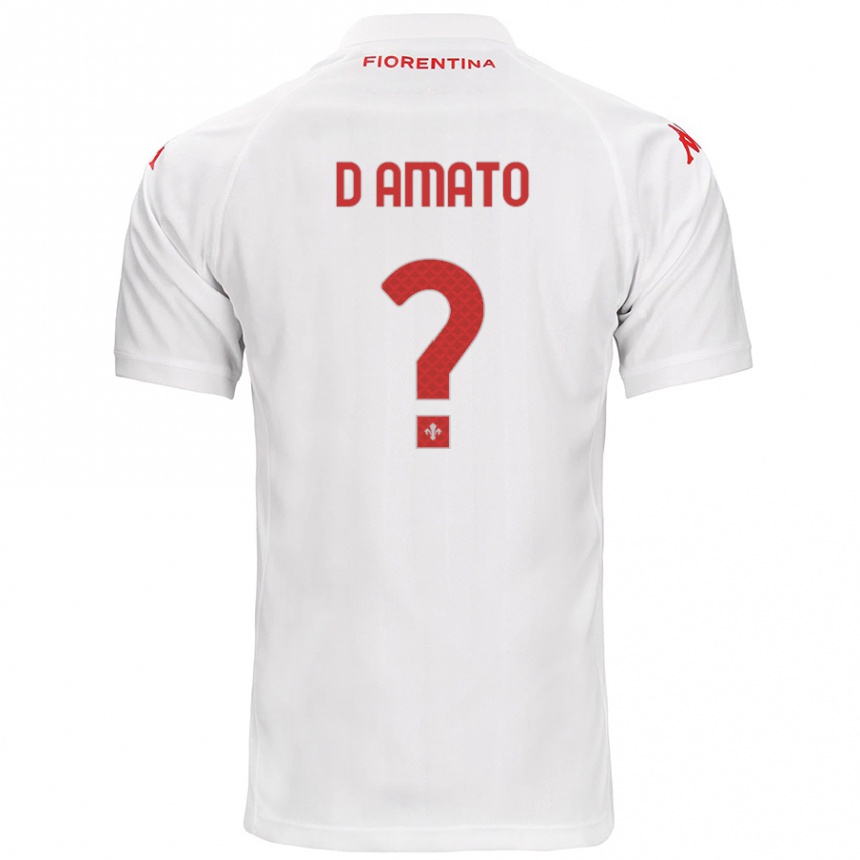 Vyrai Gabriele D'amato #0 Baltas Išvykos Marškinėliai 2024/25 T-Shirt