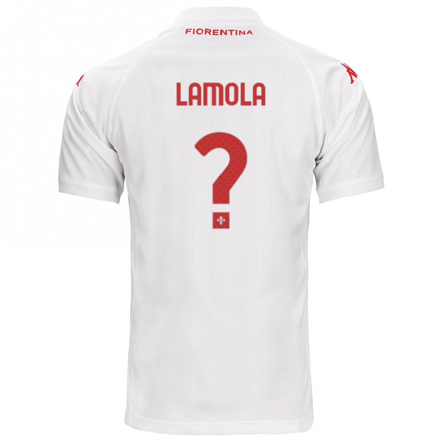 Vyrai Lorenzo Lamola #0 Baltas Išvykos Marškinėliai 2024/25 T-Shirt