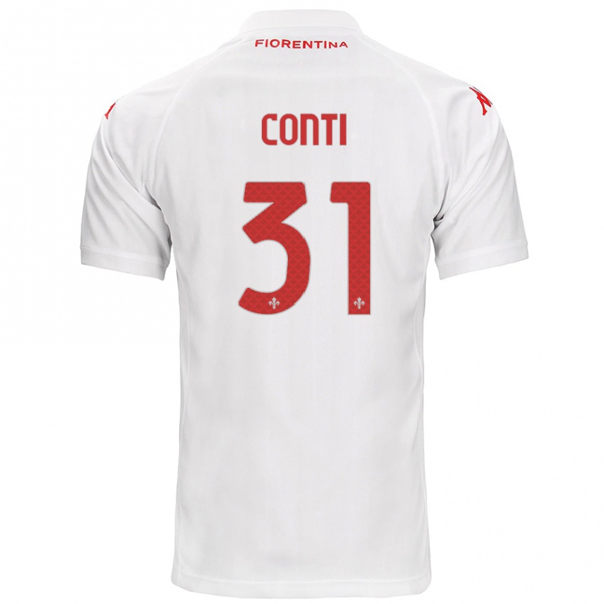 Vyrai Gabriele Conti #31 Baltas Išvykos Marškinėliai 2024/25 T-Shirt