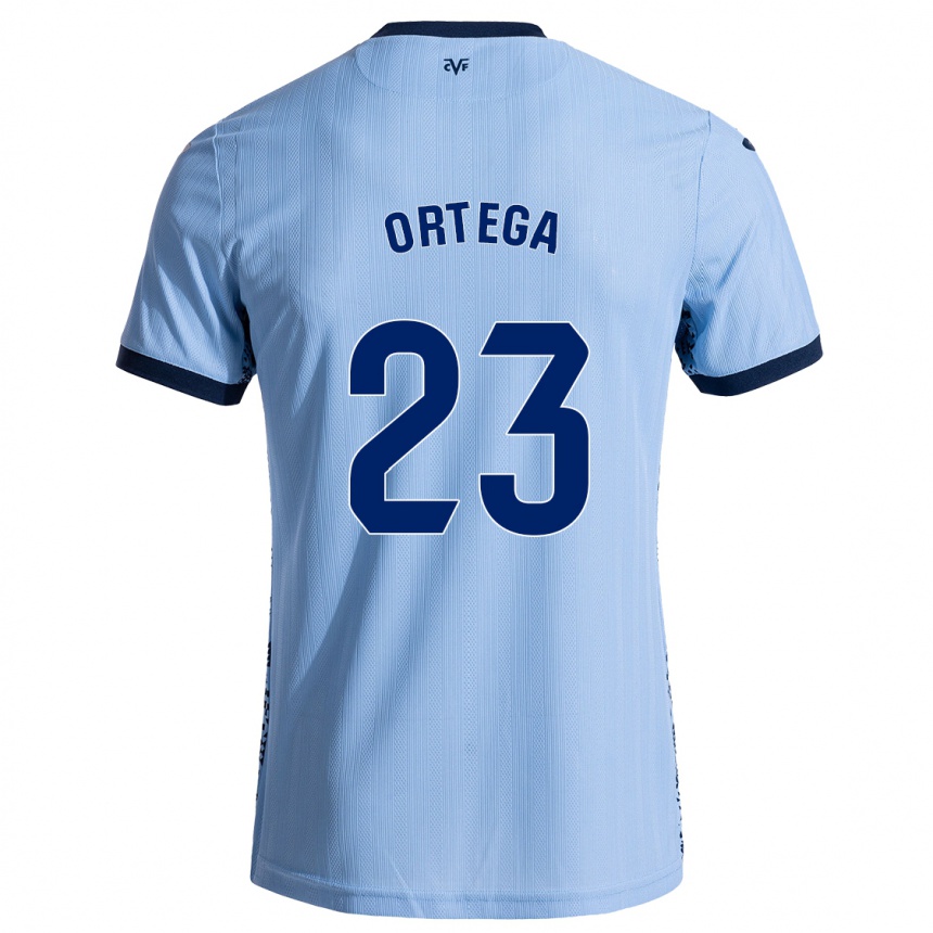 Vyrai Jordi Ortega #23 Dangaus Mėlyna Išvykos Marškinėliai 2024/25 T-Shirt